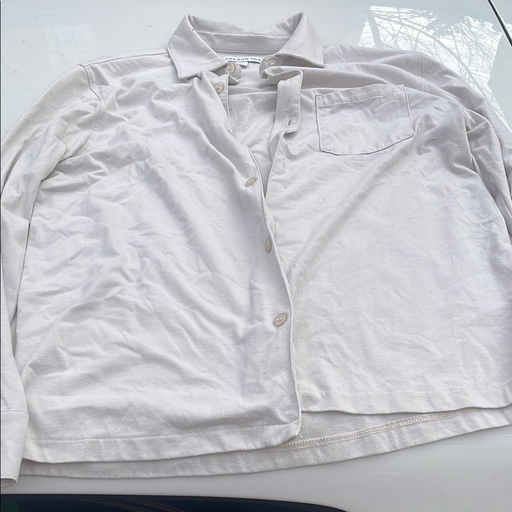 And Now This Cream Button-Up Shirt